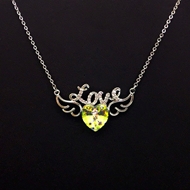 Show details for Amazing Love & Heart Platinum Plated Pendant Necklace Show details for Amazing Love & Heart Platinum Plated Pendant Necklace