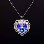Show details for Most Popular Swarovski Element Blue Pendant Necklace Show details for Most Popular Swarovski Element Blue Pendant Necklace