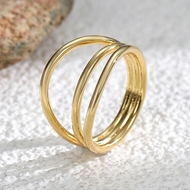 Picture of Eye-Catching Gold Plated Fashion Fashion Ring with Member Discount