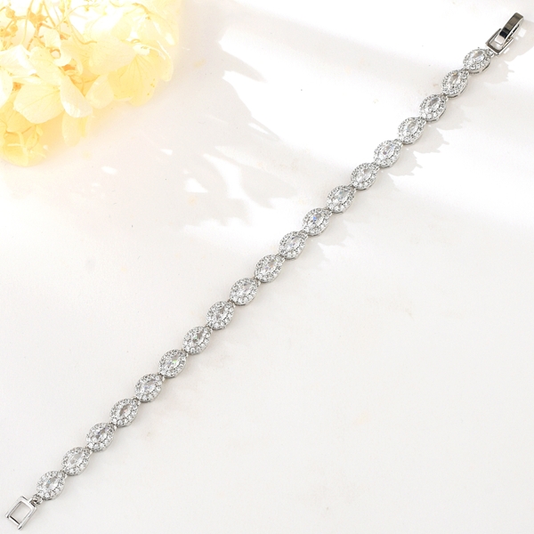 Picture of Origninal Geometric Platinum Plated Fashion Bracelet