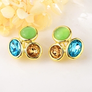 Picture of Zinc Alloy Colorful Dangle Earrings in Flattering Style