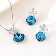 Show details for Party Platinum Plated 2 Piece Jewelry Set with Beautiful Craftmanship Show details for Party Platinum Plated 2 Piece Jewelry Set with Beautiful Craftmanship