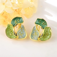 Show details for Good Quality Enamel Green Dangle Earrings Show details for Good Quality Enamel Green Dangle Earrings