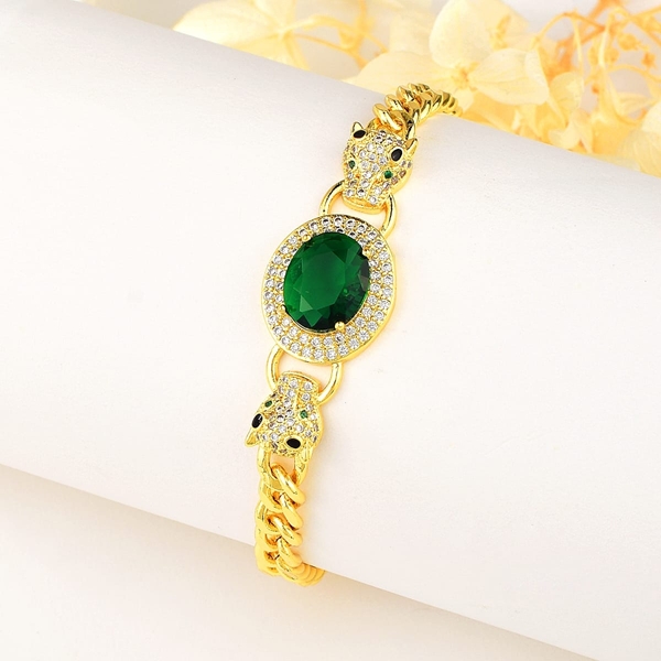 Picture of Charming Green Copper or Brass Fashion Bracelet As a Gift