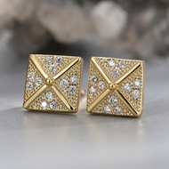 Picture of Fancy Geometric Gold Plated Dangle Earrings