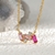 Picture of Pretty Cubic Zirconia Gold Plated Pendant Necklace