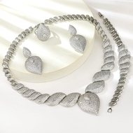 Show details for Staple Flowers & Plants Platinum Plated 4 Piece Jewelry Set Show details for Staple Flowers & Plants Platinum Plated 4 Piece Jewelry Set