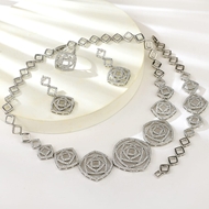 Show details for Irresistible White Luxury 4 Piece Jewelry Set For Your Occasions Show details for Irresistible White Luxury 4 Piece Jewelry Set For Your Occasions