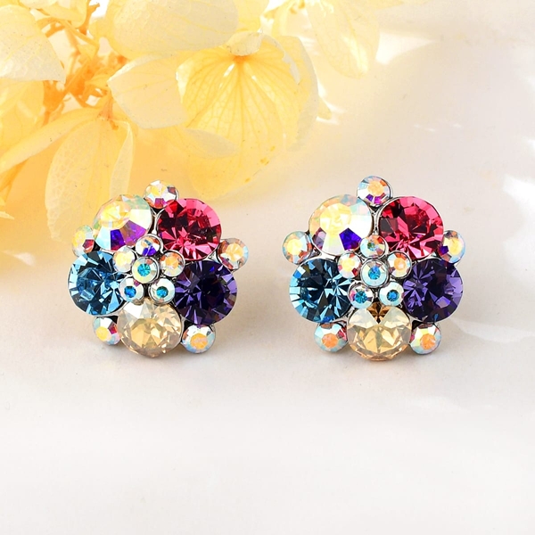 Picture of Popular Swarovski Element Flowers & Plants Dangle Earrings