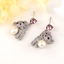 Show details for Trendy Platinum Plated Purple Dangle Earrings with No-Risk Refund