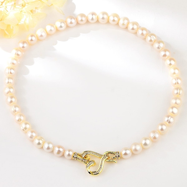 Picture of Featured White fresh water pearl Pendant Necklace with Full Guarantee