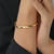 Picture of Delicate Geometric Gold Plated Fashion Bangle