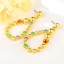 Show details for Trendy Gold Plated Zinc Alloy Dangle Earrings with No-Risk Refund