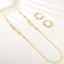 Show details for Fancy Geometric Zinc Alloy 2 Piece Jewelry Set