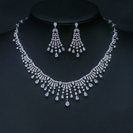 Show details for Copper or Brass White 2 Piece Jewelry Set with Unbeatable Quality Show details for Copper or Brass White 2 Piece Jewelry Set with Unbeatable Quality