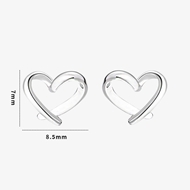 Picture of Fashionable Party Love & Heart Stud Earrings