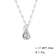 Picture of 925 Sterling Silver Party Pendant Necklace in Flattering Style