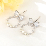 Show details for Low Price 925 Sterling Silver Platinum Plated Dangle Earrings from Top Designer Show details for Low Price 925 Sterling Silver Platinum Plated Dangle Earrings from Top Designer