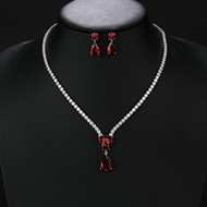 Picture of Staple Geometric Platinum Plated 2 Piece Jewelry Set