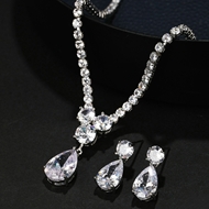 Picture of Wholesale Platinum Plated Luxury 2 Piece Jewelry Set with No-Risk Return