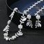 Show details for Wholesale Platinum Plated Party 2 Piece Jewelry Set with No-Risk Return