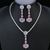 Picture of Charming Pink Flowers & Plants 2 Piece Jewelry Set As a Gift