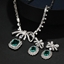 Show details for Copper or Brass Platinum Plated 2 Piece Jewelry Set Factory Direct Supply