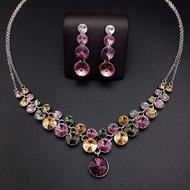 Show details for Wholesale Platinum Plated Geometric 2 Piece Jewelry Set with No-Risk Return Show details for Wholesale Platinum Plated Geometric 2 Piece Jewelry Set with No-Risk Return