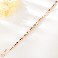 Show details for Designer Rose Gold Plated Geometric Fashion Bangle with No-Risk Return Show details for Designer Rose Gold Plated Geometric Fashion Bangle with No-Risk Return