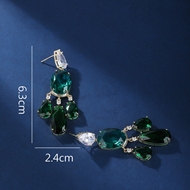 Picture of Featured Green Luxury Dangle Earrings with Full Guarantee