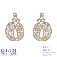 Picture of Luxury Cubic Zirconia Dangle Earrings with Worldwide Shipping