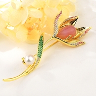 Show details for Good Quality Cubic Zirconia Pink Brooche Show details for Good Quality Cubic Zirconia Pink Brooche