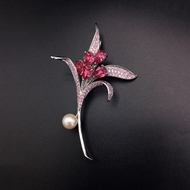 Show details for Impressive Pink Copper or Brass Brooche with Full Guarantee Show details for Impressive Pink Copper or Brass Brooche with Full Guarantee