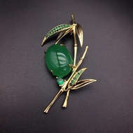 Show details for Origninal Flowers & Plants Green Brooche Show details for Origninal Flowers & Plants Green Brooche