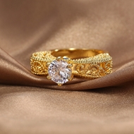 Picture of Trendy Gold Plated Cubic Zirconia Fashion Ring Shopping