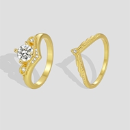 Picture of Delicate White Fashion Ring in Exclusive Design