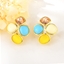 Show details for Distinctive Blue Artificial Crystal Dangle Earrings with Low MOQ