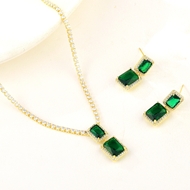 Show details for Designer Gold Plated Cubic Zirconia 2 Piece Jewelry Set with No-Risk Return Show details for Designer Gold Plated Cubic Zirconia 2 Piece Jewelry Set with No-Risk Return