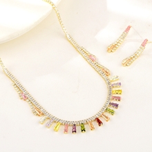 Show details for Eye-Catching Colorful Cubic Zirconia 2 Piece Jewelry Set with Member Discount
