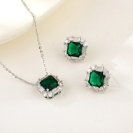 Show details for Shop Platinum Plated Green 2 Piece Jewelry Set with Wow Elements Show details for Shop Platinum Plated Green 2 Piece Jewelry Set with Wow Elements