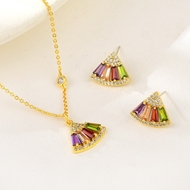 Show details for Fancy Geometric Colorful 2 Piece Jewelry Set Show details for Fancy Geometric Colorful 2 Piece Jewelry Set