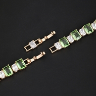 Picture of Famous Geometric Cubic Zirconia Fashion Bracelet for Ladies