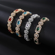 Picture of Most Popular Cubic Zirconia Gold Plated Fashion Bracelet