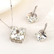 Show details for Good Quality Swarovski Element Copper or Brass 2 Piece Jewelry Set Show details for Good Quality Swarovski Element Copper or Brass 2 Piece Jewelry Set