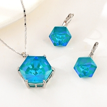 Show details for Fashion Swarovski Element 2 Piece Jewelry Set Online Only