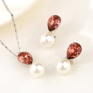 Show details for Bling Party Platinum Plated 2 Piece Jewelry Set Show details for Bling Party Platinum Plated 2 Piece Jewelry Set