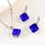 Picture of Low Cost Platinum Plated Blue 2 Piece Jewelry Set with Low Cost