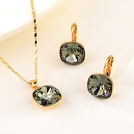 Show details for Hot Selling Black Swarovski Element 2 Piece Jewelry Set from Top Designer Show details for Hot Selling Black Swarovski Element 2 Piece Jewelry Set from Top Designer