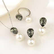 Show details for Nickel Free Platinum Plated Swarovski Element 3 Piece Jewelry Set with No-Risk Refund Show details for Nickel Free Platinum Plated Swarovski Element 3 Piece Jewelry Set with No-Risk Refund