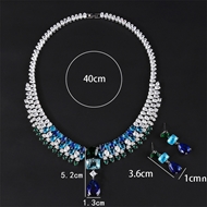 Picture of Reasonably Priced Platinum Plated Cubic Zirconia 2 Piece Jewelry Set for Female